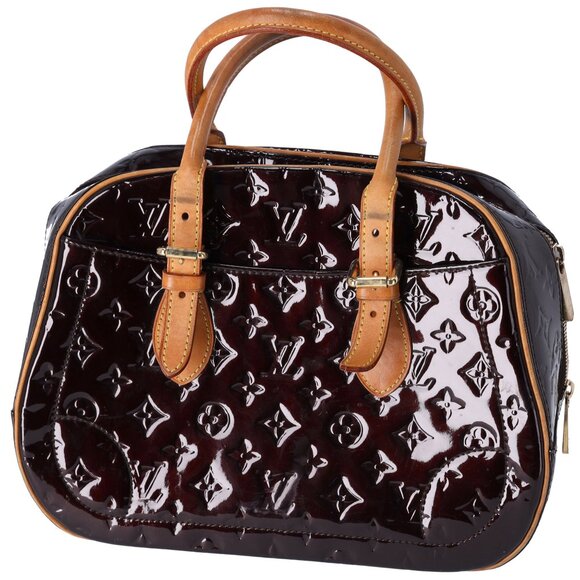 Louis Vuitton Summit Drive Monogram Vernis Handbag M93516 Amarante - Picture 1 of 9